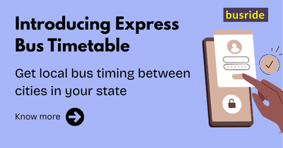 busride in new bus express time table